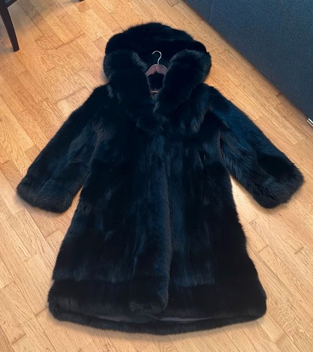 Pelzjacke fuchs mit kapuze - mit,