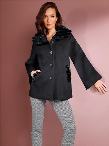 Jacke schwarz damen - schwarz,