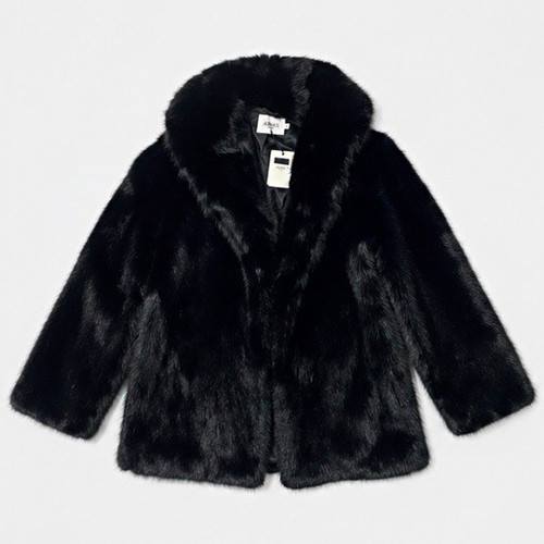 Damen kunstpelzjacke schwarz - damen,