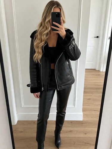 Topshop damen lederjacke - topshop,