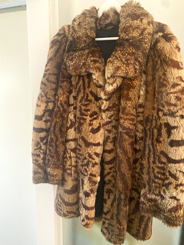 Damen pelzmantel l - damen, m/l