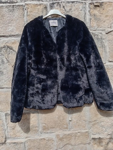 Webpelz jacke schwarz boho - jacke,