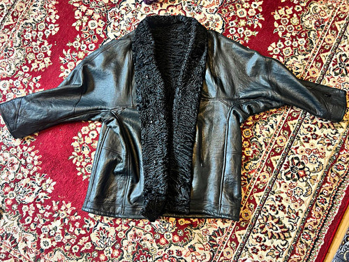 Herren lederjacke schwarz - herren, mit