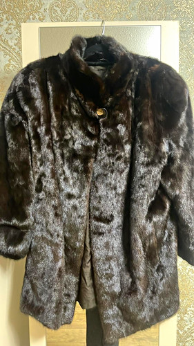 Pelzjacke nerzpelz dunkelbraun - pelzjacke,