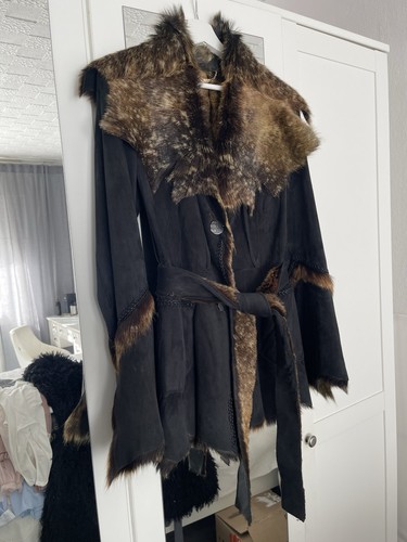 Jacke wildleder echtpelz - wildleder, gr
