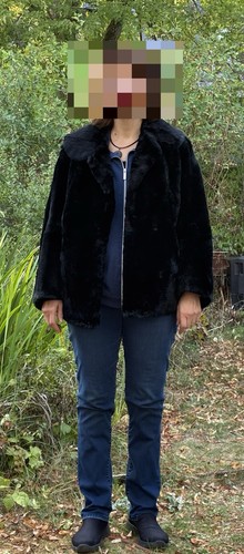 Damen pelzjacke kurz schwarz - damen,