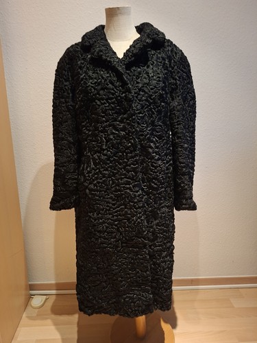 Mantel damen pelz - damen, schwarz