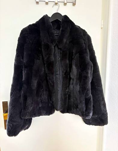 Damen rexkanin pelzjacke kurz - ,