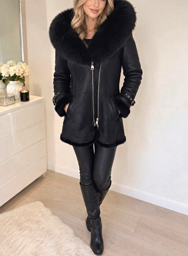 Damen lederjacke schwarz - lederjacke,