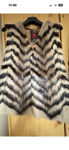 Pelzjacke ärmellos 36 - gr,
