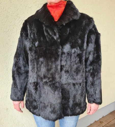 Pelz jacke echtfell kaninchen - echtfell,