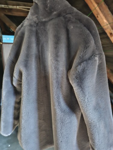 Schwarzer fun fur pelzjacke - fun,
