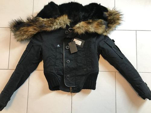 Dsquared2 crop jacket hooded