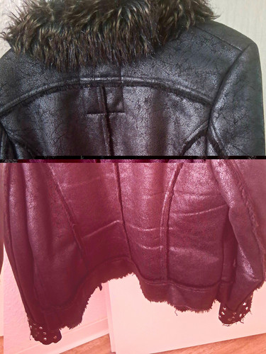 Guess damen leder - damen, bikerjacke