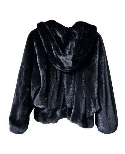 Nerzjacke schwarz mit - nerzjacke,